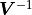 \bm{V}^{-1}