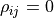 \rho_{ij} = 0